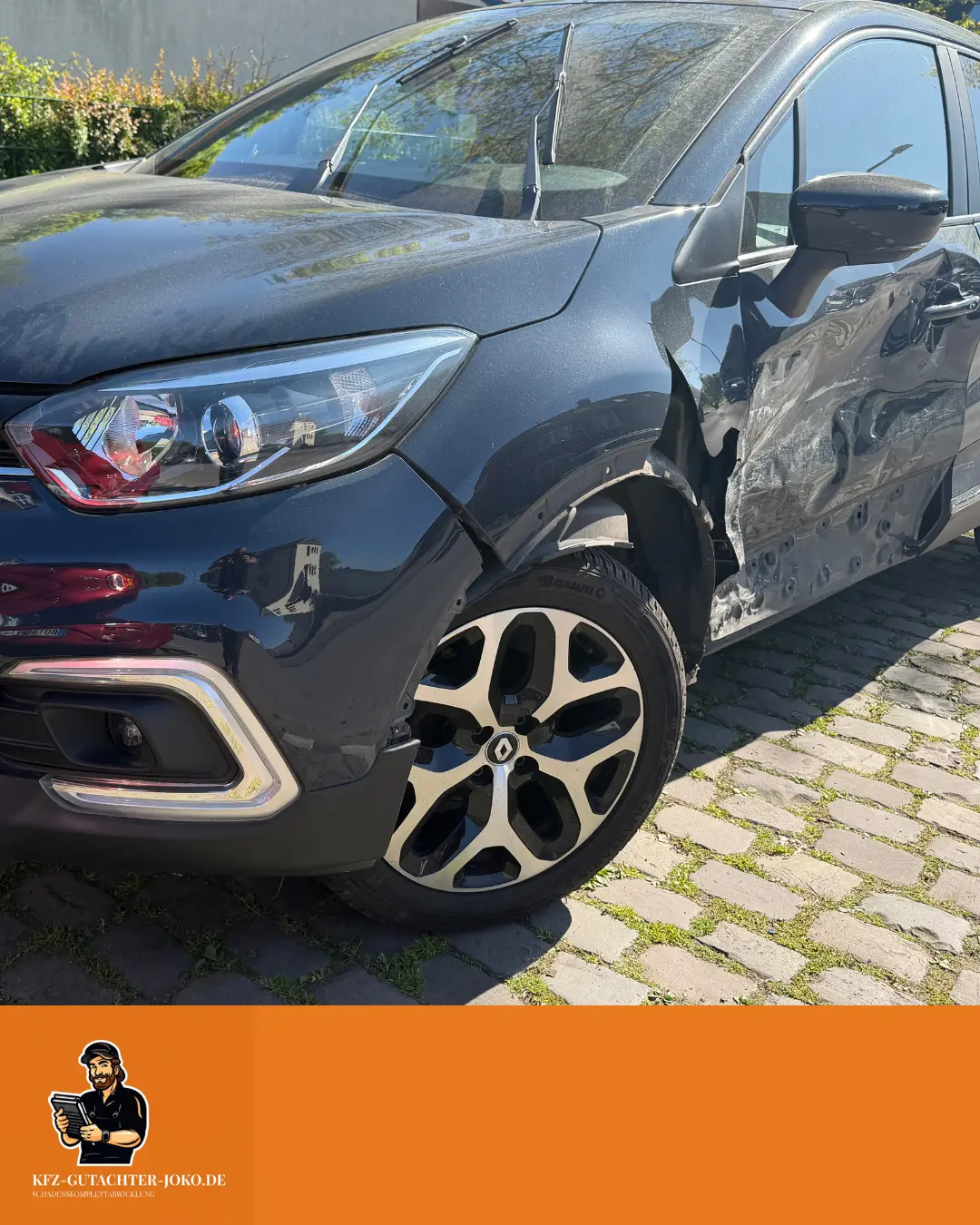 Unfallschaden Renault Captur Bottrop Hafenstraße Totalschaden