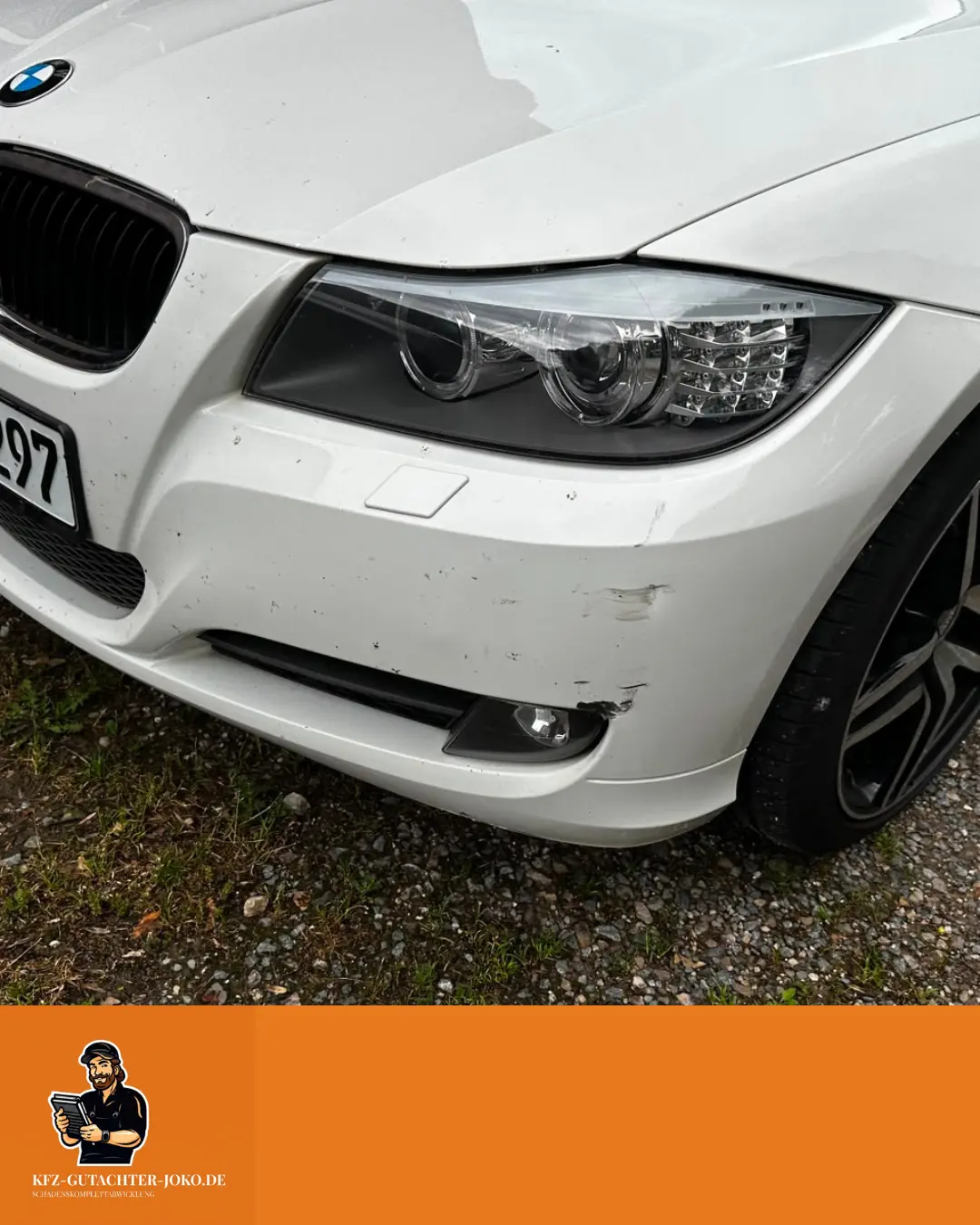 Unfallschaden 3er BMW Stoßfänger Dorsten Am Hang